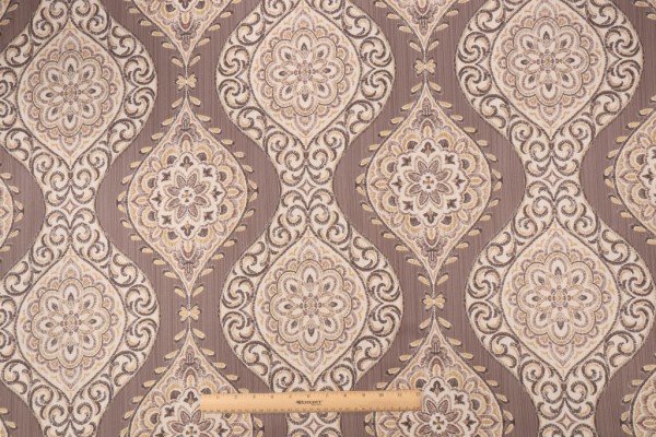 Click for 2.63 Yards Waverly Moonlit Medallion Printed Cotton Twill Drapery Fabric in Mineral Waverly Moonlit Medallion Printed Cotton Twill Drapery Fabric in Mineral
