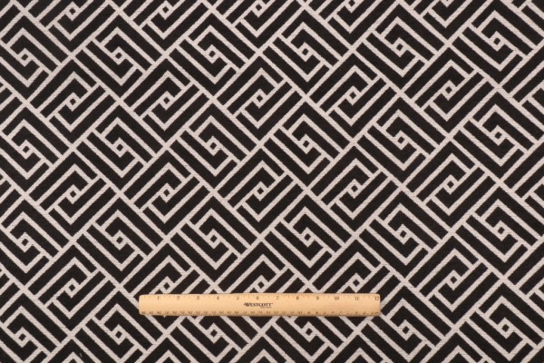 Covington Mozambique Chenille Upholstery Fabric in 905-Ebony