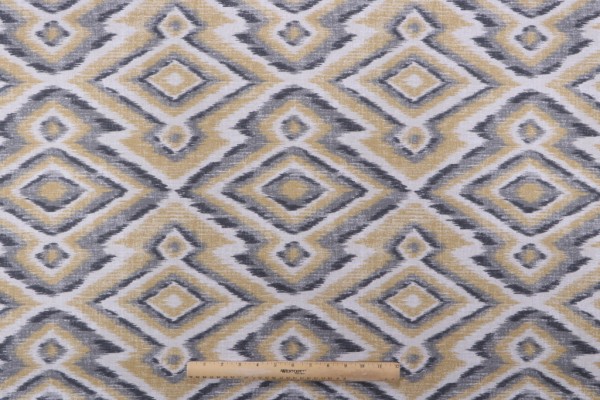 Magnolia Home Serape Printed Cotton Drapery Fabric in Barley