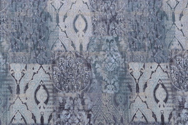 Mill Creek Cavanci-Petro Printed Cotton Drapery Fabric in Pacific