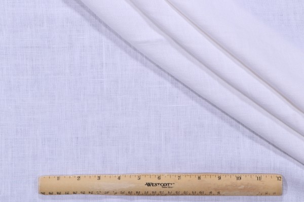 Click for 1 Yards P Kaufmann Cassidy Woven Linen Decorator Fabric in Snow P Kaufmann Cassidy Woven Linen Decorator Fabric in Snow