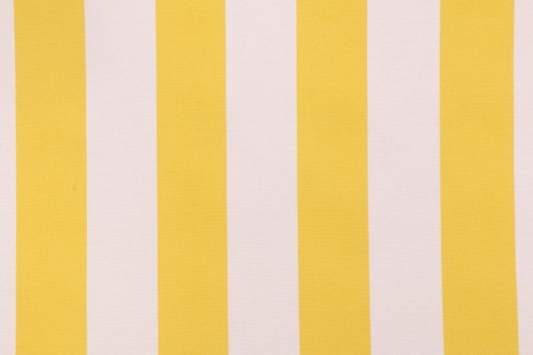 PK Lifestyles Canopy Stripe Printed Polyester Outdoor Fabric in Lemon
