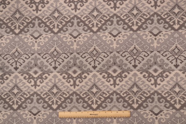 Barrow M10015 Woven Tapestry Upholstery Fabric in Oyster