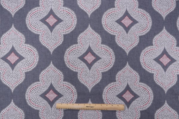 Magnolia Home Alexandria Printed Cotton Drapery Fabric in Cinder