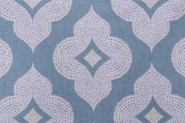 Magnolia Home Alexandria Printed Cotton Drapery Fabric in Verdigris