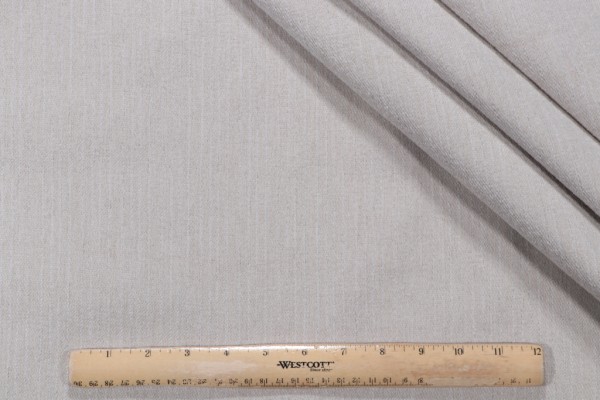 Zaina Woven Chenille Upholstery Fabric in Fog