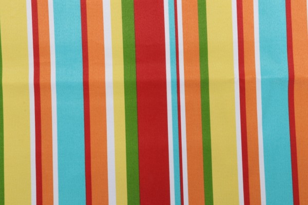 Click for 2.8 Yards Printed Polyester Stripe Outdoor Fabric in Multi Printed Polyester Stripe Outdoor Fabric in Multi