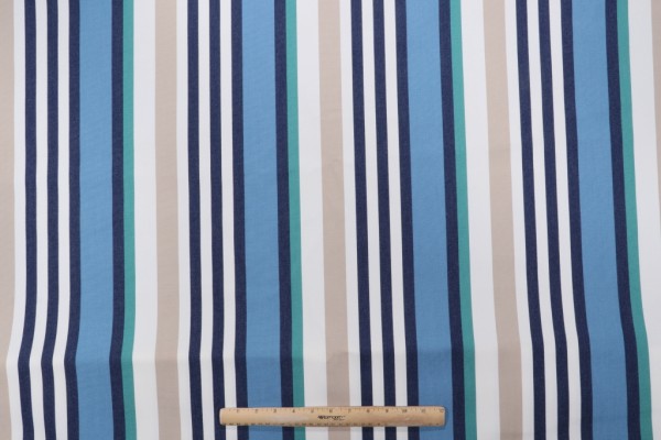 Click for 3.1 Yards Woven Acrylic Stripe Outdoor Fabric in Blue Woven Acrylic Stripe Outdoor Fabric in Blue