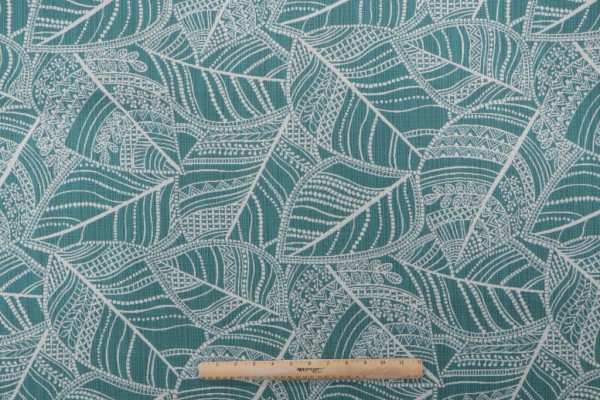Woven Polyester Outdoor Fabric in Teal