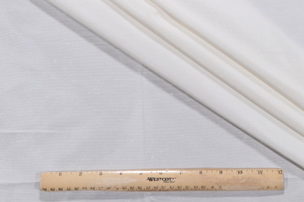 Silk Drapery Fabric in Ecru