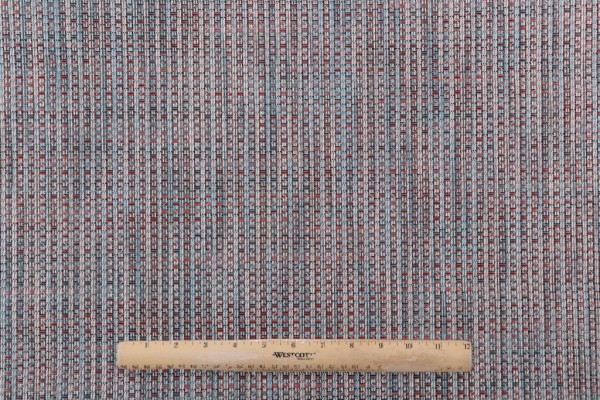 Woven Vinyl Mesh Sling Chair Outdoor Fabric in Blue Salsa