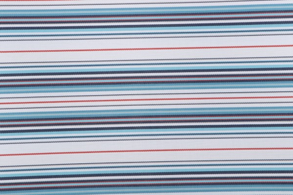 Phifertex Woven Vinyl Mesh Sling Chair Outdoor Fabric in Blue/Red/White