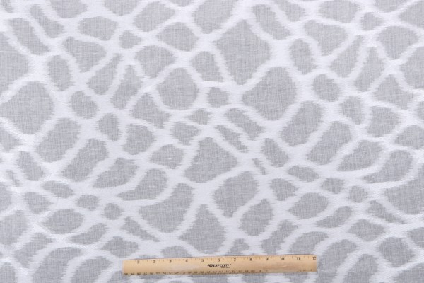 Click for 2.13 Yards Kravet Sheer Embroidered Drapery Fabric in Salt CLOSEOUT Kravet Sheer Embroidered Drapery Fabric in Salt CLOSEOUT