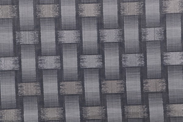 Semi-Sheer Embroidered Drapery Fabric in Platinum