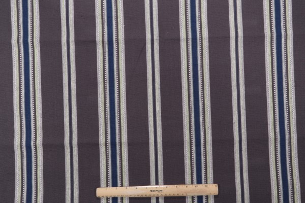 1 Yard Castillo Woven Cotton Stripe Decorator Fabric in Bali
