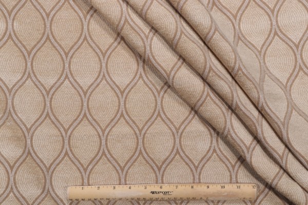 1 Yard Malta Chenille Upholstery Fabric in Mica
