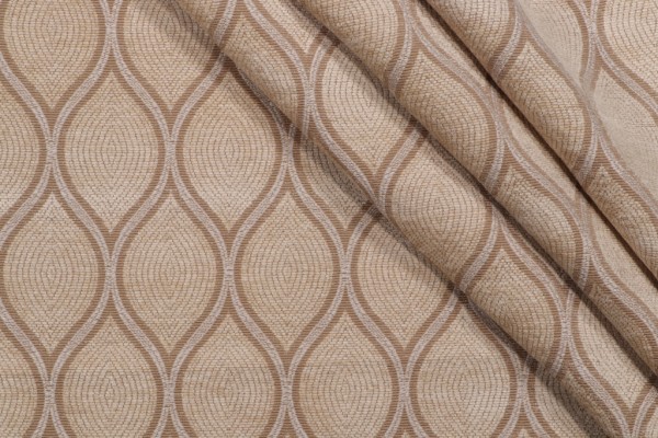 1 Yard Malta Chenille Upholstery Fabric in Mica