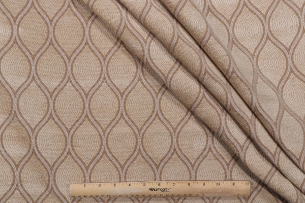 1 Yard Malta Chenille Upholstery Fabric in Mica