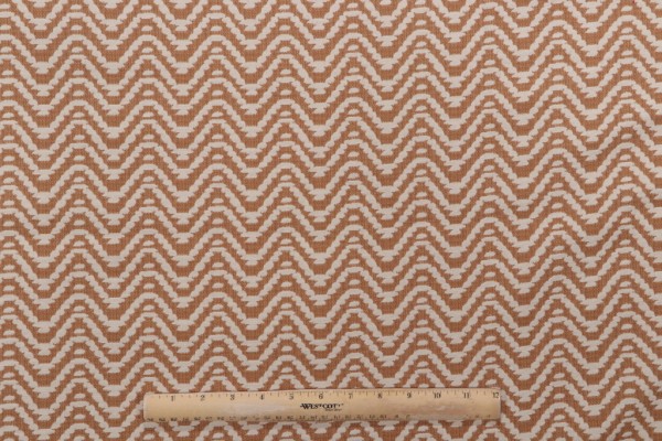 Chevron Upholstery Fabric in Harvest