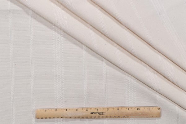 Portage Jacquard Woven Decorator Fabric in Natural