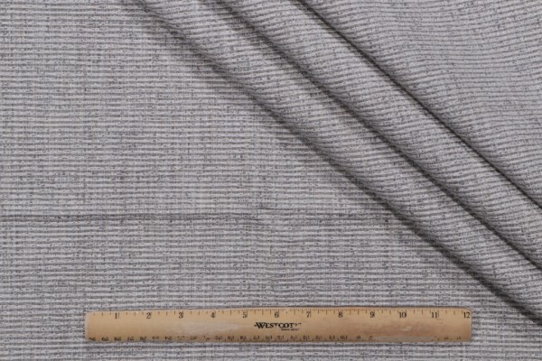 Ribbed Upholstery Fabric in Platinum