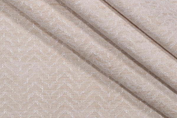 Chenille Upholstery Fabric in Oyster