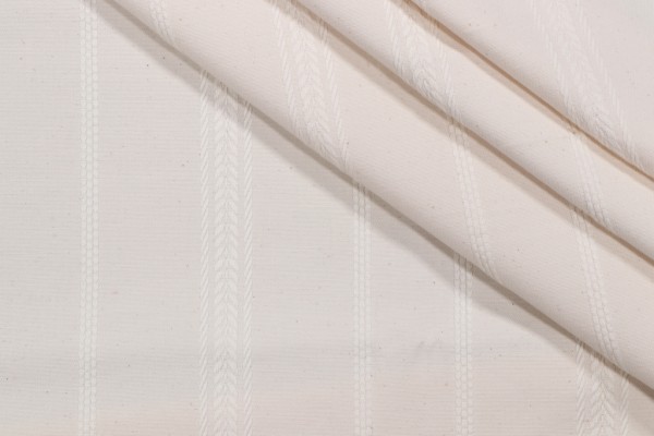 Rowan Woven Upholstery Stripe Fabric in Linen