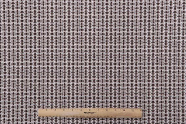 Phifertex Woven Vinyl Mesh Sling Chair Outdoor Fabric in Brown/White