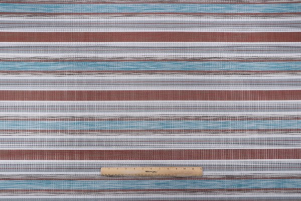 Phifertex Woven Vinyl Mesh Sling Chair Outdoor Fabric in Red/Blue Stripe