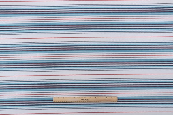 Phifertex Woven Vinyl Mesh Sling Chair Outdoor Fabric in Blue/Red/White