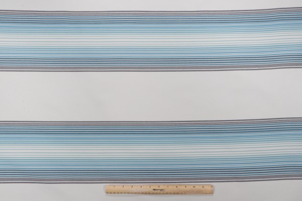 Click for 3.75 Yards Phifer Stripe Woven Olefin Outdoor Fabric in Arctic Phifer Stripe Woven Olefin Outdoor Fabric in Arctic