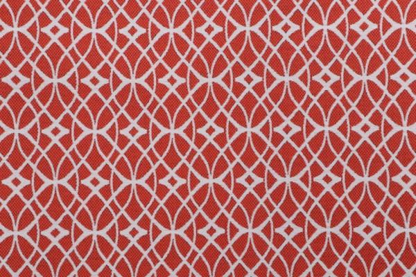 Phifer Scrollwork Woven Olefin Outdoor Fabric in Coral