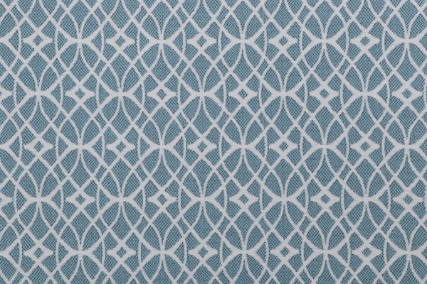 Phifer Scrollwork Woven Olefin Outdoor Fabric in Turquoise