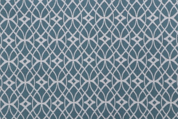 Phifer Scrollwork Woven Olefin Outdoor Fabric in Teal