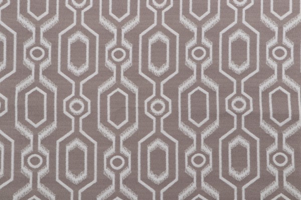 Phifer Chainlink Scrollwork Woven Olefin Outdoor Fabric in Mushroom