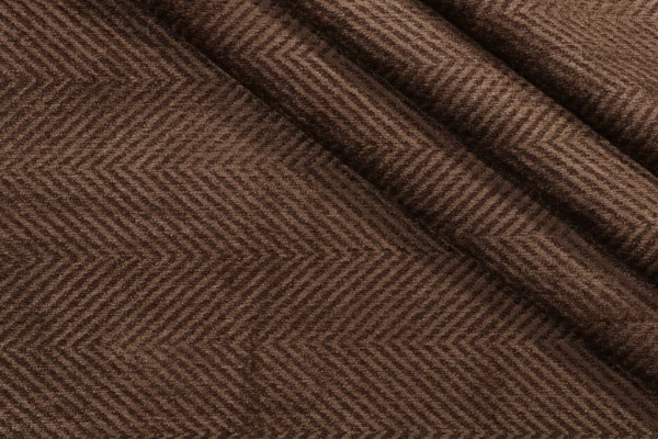 Thibaut Herringbone Chenille Upholstery Fabric in Cocoa