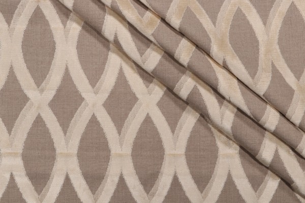 1 Yard Thibaut Helix Grois Point Velvet Upholstery Fabric in Cream W7273