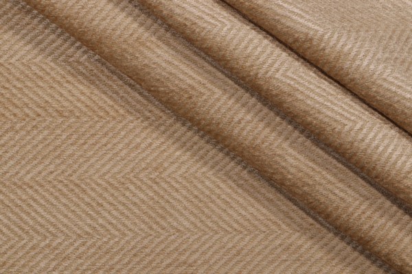 Thibaut Hillside Herringbone Chenille Upholstery Fabric in Butternut W72928