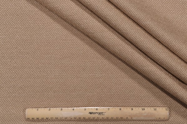 Thibaut Ellis Herringbone Upholstery Fabric in Caramel W72939