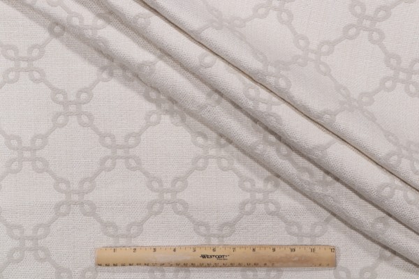 Thibaut Bowen Upholstery Fabric in Almond on Linen W74343