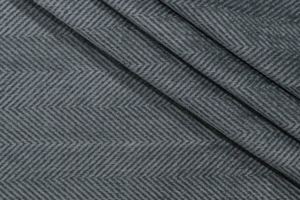 Thibaut Hillside Herringbone Chenille Upholstery Fabric in Slate W72920