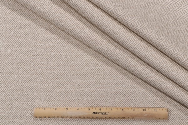 Thibaut Herringbone Upholstery Fabric in Cream