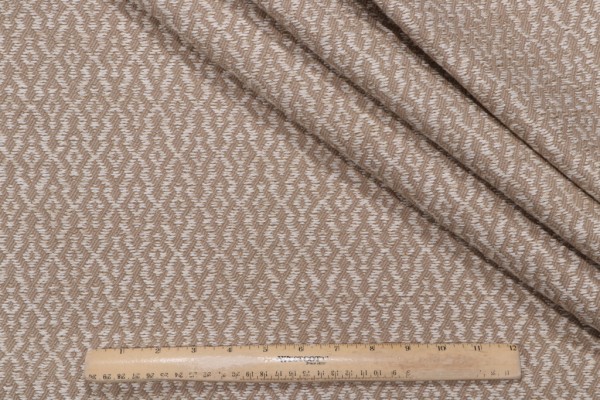 Thibaut Sumatra W74351 Woven Upholstery Fabric in Linen on Ivory