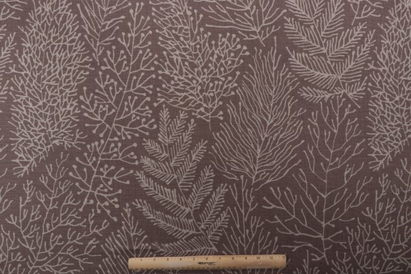 Thibaut Anna French Stackhouse Printed Cotton Drapery Fabric in Bark AF1370