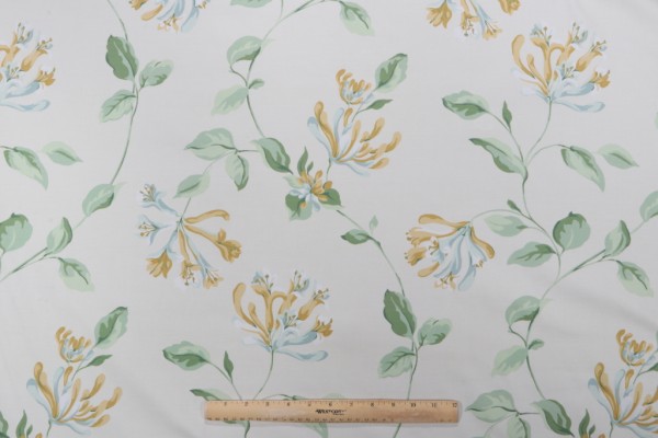 Thibaut Honeysuckle Printed Cotton Drapery Fabric F96724