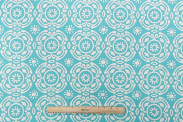 Thibaut Soleil Matelasse Woven Upholstery Fabric in Aqua W77982