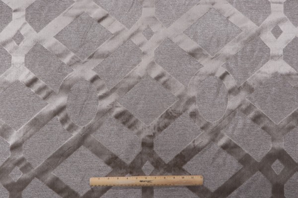 Velvet Pattern Upholstery Fabric in Smoke