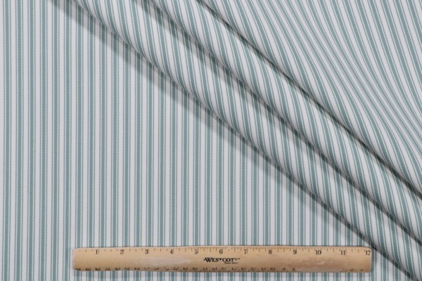 Bella Dura Home Al Fresco Tic Latex Backed High UV Woven Polyester Outdoor Fabric in Spa