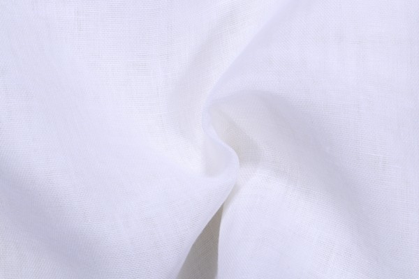 Bram Semi-Sheer Drapery Fabric in Eggshell