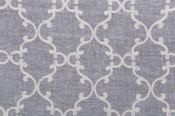 Click for 1 Yard Alya Semi Sheer Embroidered Drapery Fabric in Eggshell 1 Yard Alya Semi Sheer Embroidered Drapery Fabric in Eggshell